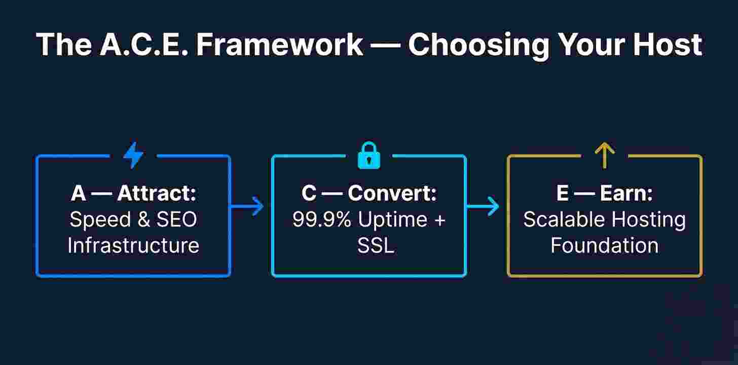 ACE Monetization Framework applied to web hosting decisions for Nigerian businesses