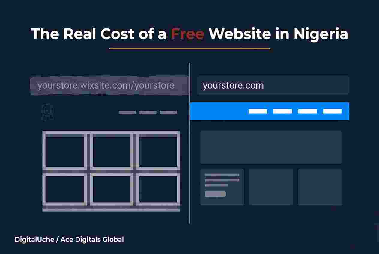 Free vs paid website comparison for Nigerian business owners — the hidden costs of choosing free