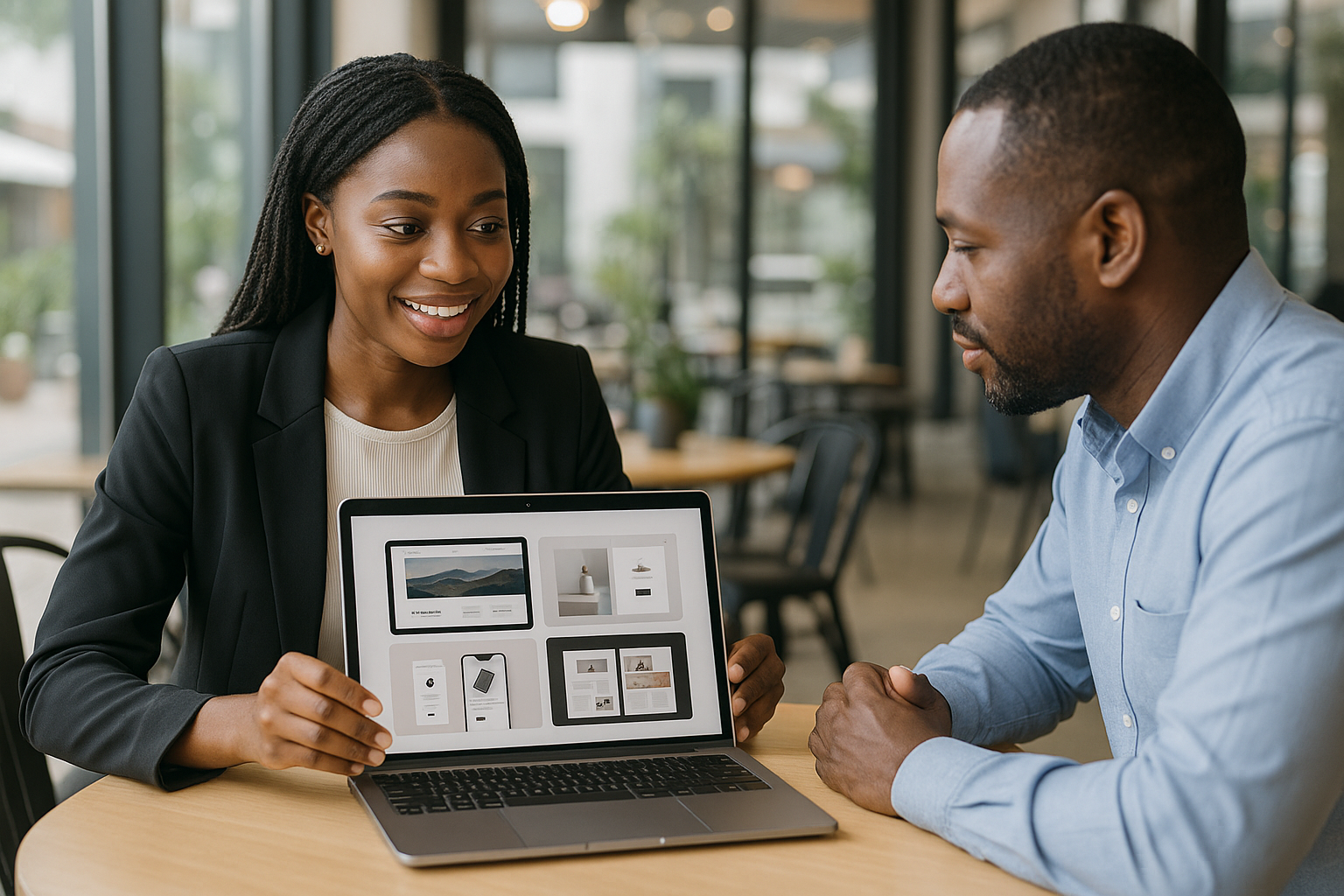 A close-up of a Nigerian student's smartphone screen showing freeCodeCamp website interface, sitting at a wooden desk with notebooks around, photorealistic, natural light, focused study atmosphere